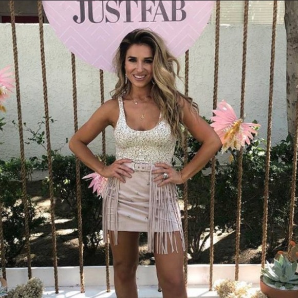 ISO Pink Fringe Kittenish Skirt (XS)